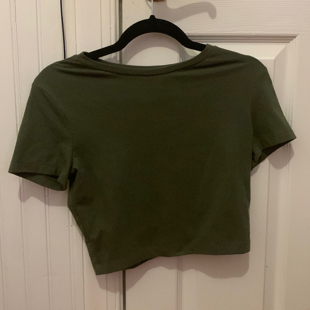 💚Green cropped top💚